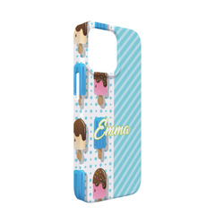 Popsicles and Polka Dots iPhone Case - Plastic - iPhone 13 Mini (Personalized)