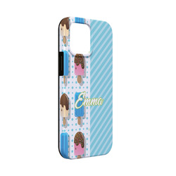 Popsicles and Polka Dots iPhone Case - Rubber Lined - iPhone 13 Mini (Personalized)
