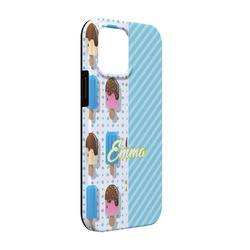 Popsicles and Polka Dots iPhone Case - Rubber Lined - iPhone 13 Pro (Personalized)