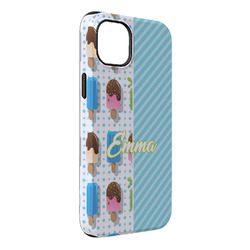 Popsicles and Polka Dots iPhone Case - Rubber Lined - iPhone 14 Plus (Personalized)