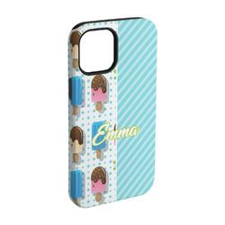 Popsicles and Polka Dots iPhone Case - Rubber Lined - iPhone 15 (Personalized)
