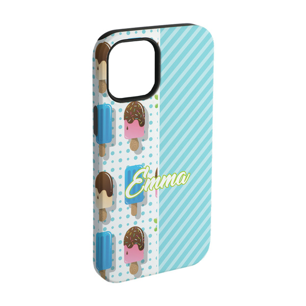 Custom Popsicles and Polka Dots iPhone Case - Rubber Lined - iPhone 15 (Personalized)