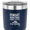 Camping Quotes & Sayings 30 oz Stainless Steel Ringneck Tumbler - Navy - CLOSE UP