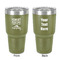 Camping Quotes & Sayings 30 oz Stainless Steel Ringneck Tumbler - Olive - Double Sided - Front & Back