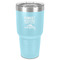 Camping Quotes & Sayings 30 oz Stainless Steel Ringneck Tumbler - Teal - Front