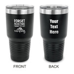 Camping Quotes & Sayings 30 oz Stainless Steel Tumbler - Black - Double Sided
