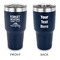 Camping Quotes & Sayings 30 oz Stainless Steel Ringneck Tumblers - Navy - Double Sided - APPROVAL