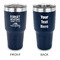 Camping Quotes & Sayings 30 oz Stainless Steel Tumbler - Navy - Double Sided