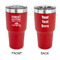 Camping Quotes & Sayings 30 oz Stainless Steel Ringneck Tumblers - Red - Double Sided - APPROVAL