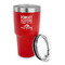 Camping Quotes & Sayings 30 oz Stainless Steel Ringneck Tumblers - Red - LID OFF