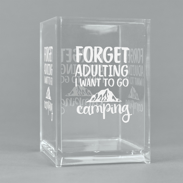 Custom Camping Quotes & Sayings Acrylic Pen Holder