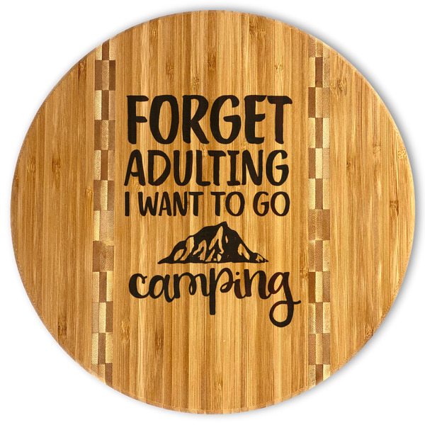 Custom Camping Quotes & Sayings Bamboo Cutting Board