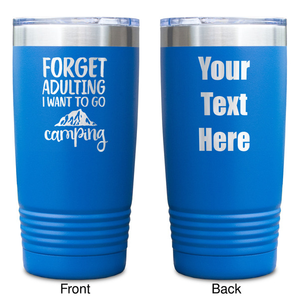 Camping Quotes & Sayings Blue Polar Camel Tumbler - 20oz - Double Sided - Approval