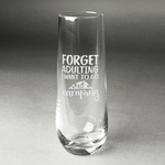 Camping Quotes & Sayings Champagne Flute - Stemless Engraved - Single