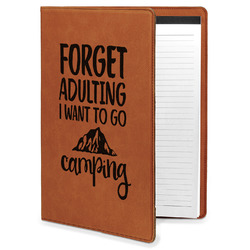 Camping Quotes & Sayings Leatherette Portfolio with Notepad