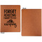 Camping Quotes & Sayings Cognac Leatherette Portfolios with Notepad - Large - Single Sided - Apvl