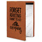 Camping Quotes & Sayings Cognac Leatherette Portfolios with Notepad - Small - Main