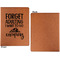 Camping Quotes & Sayings Cognac Leatherette Portfolios with Notepad - Small - Single Sided- Apvl