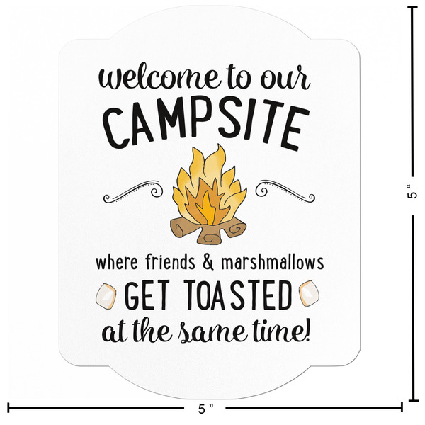 Camping Quotes & Sayings Custom Shape Iron On Patches - L PATCH w/measurements