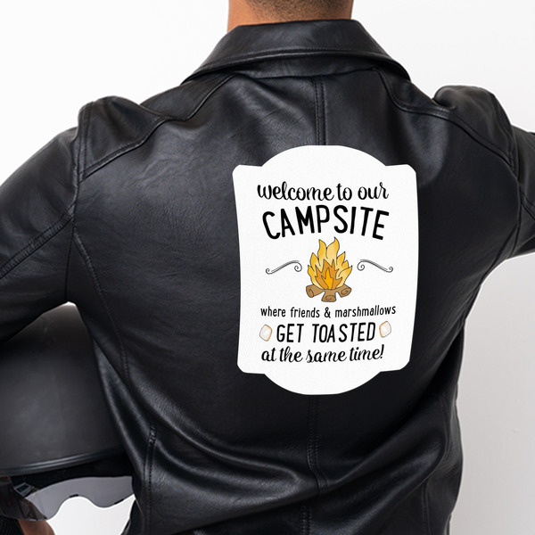 Camping Quotes & Sayings Custom Shape Iron On Patches - XXXL APPROVAL single