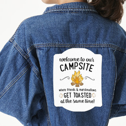 Camping Quotes & Sayings Twill Iron On Patch - Custom Shape - 3XL - Set of 4