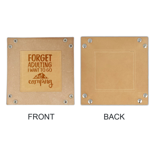 Camping Quotes & Sayings Genuine Leather Valet Trays - APPROVAL