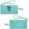 Camping Quotes & Sayings Ladies Wallets - Faux Leather - Teal - Front & Back View
