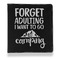 Camping Quotes & Sayings Leather Binder - 1" - Black - Front View