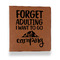 Camping Quotes & Sayings Leather Binder - 1" - Rawhide - Front View