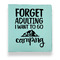 Camping Quotes & Sayings Leather Binders - 1" - Teal - Front View