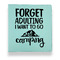 Camping Quotes & Sayings Leather Binder - 1" - Teal
