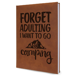 Camping Quotes & Sayings Leather Sketchbook
