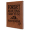Camping Quotes & Sayings Leather Sketchbook - Large - Single Sided