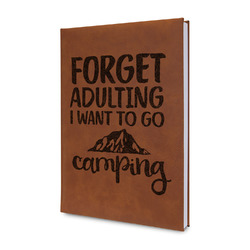Camping Quotes & Sayings Leather Sketchbook - Small - Double Sided