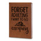 Camping Quotes & Sayings Leatherette Journals - Large - Double Sided - Angled View
