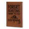Camping Quotes & Sayings Leatherette Journal - Large - Double Sided
