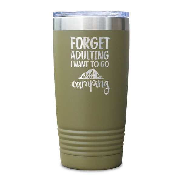 Camping Quotes & Sayings Olive Polar Camel Tumbler - 20oz - Single Sided - Approval