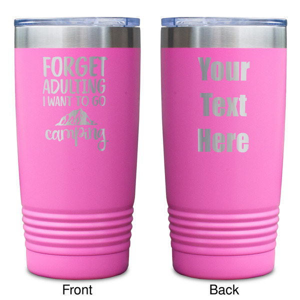 Camping Quotes & Sayings Pink Polar Camel Tumbler - 20oz - Double Sided - Approval