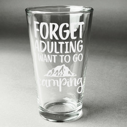 Camping Quotes & Sayings Pint Glass - Engraved (Single)