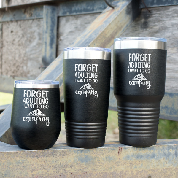 Camping Quotes & Sayings Polar Camel Tumblers - Group Shot