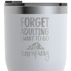 Camping Quotes & Sayings RTIC Tumbler - White - Engraved Front & Back