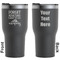 Camping Quotes & Sayings (Shape) Black RTIC Tumbler - Front and Back