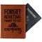 Camping Quotes & Sayings (Shape) Cognac Leather Passport Holder With Passport - Main