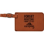 Camping Quotes & Sayings Leatherette Luggage Tag