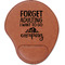 Camping Quotes & Sayings (Shape) Cognac Leatherette Mouse Pads with Wrist Support - Flat