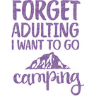Camping Quotes & Sayings Glitter Sticker Decal - Custom Sized