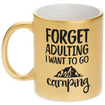Camping Quotes & Sayings Metallic Gold Mug