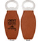 Camping Quotes & Sayings (Shape) Leather Bar Bottle Opener - Front and Back (single sided)