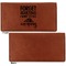 Camping Quotes & Sayings (Shape) Leather Checkbook Holder Front and Back Single Sided - Apvl