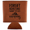 Camping Quotes & Sayings (Shape) Leatherette Can Sleeve - Flat